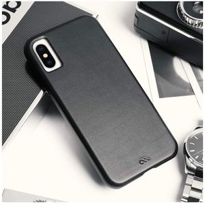 New Black Leather iPhone X / Xs Case